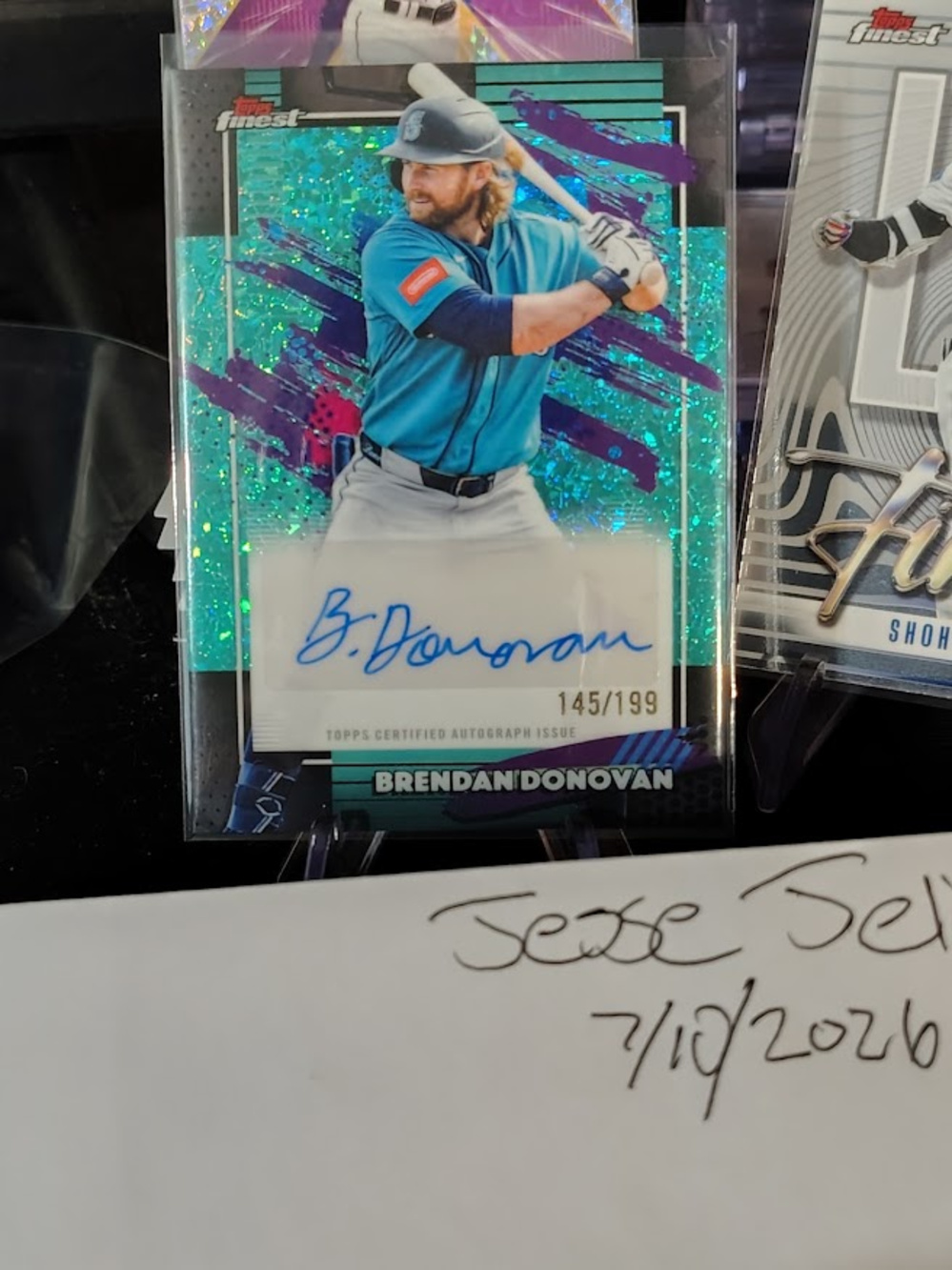 Topps Finest Brendan Donovan Autograph Card 145 199 2026